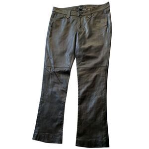 NEW RALPH LAUREN black leather VINTAGE PANTS sz 10